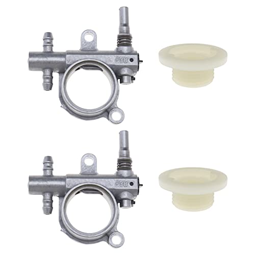 VGOL Kettensägen-Ölpumpe mit Schneckenantrieb, kompatibel mit Kettensäge 25CC/38CC 2500/3800 Outdoor-Elektrowerkzeuge, Ersatzteile, 2 Stück