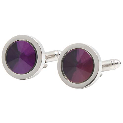 Mancuernillas Dobell Hombre Círculo Morado Formal miniatura 1
