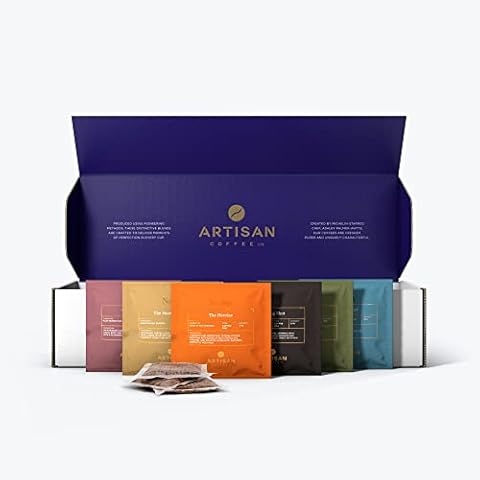 Artisan Coffee Co. The Coffee Bag Tasting Collection | Premium Speciality Coffee With Assortment of Characteristic Blends and Roasts | Brew In Cup | 100% Arabica Beans | 18 Coffee Bags Pack Cover