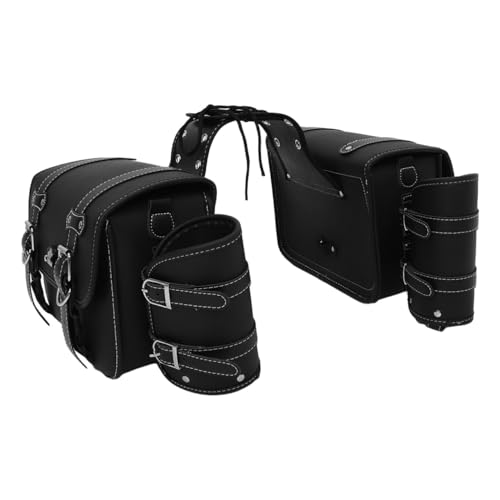 Sacoche latérale moto électrique en cuir PVC avec finition Oxford