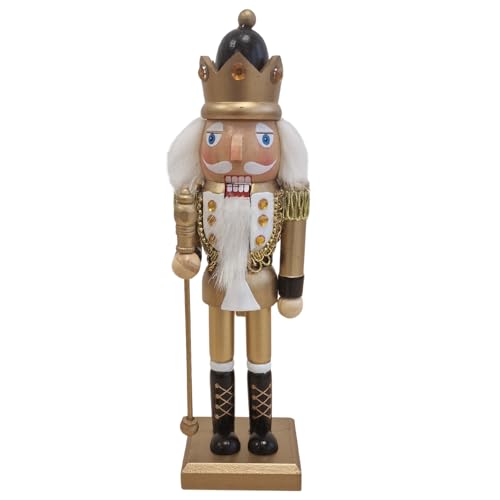 Logbuch-Verlag Nussknacker-König aus Holz: Weihnachtsfigur zum...