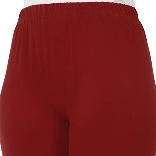 Image of Pure Cotton Ankle Length Women Skinny Leggings Combo-Pack of 3