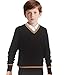 Kids Wizard Costume Boys Girls Retro Varsity Sweater for Halloween Cosplay 3-4y