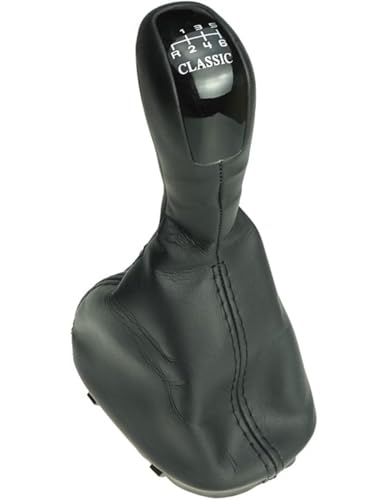 Newtown2700-parts Schaltknauf, Schaltmanschette, Rahmen kompatibel für Mercedes C-Klasse W203 S203 6 Gang Classic R2