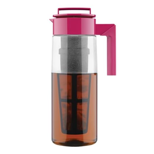 Takeya Flash Chill Iced Tea Maker (2 Quarts, Raspberry)