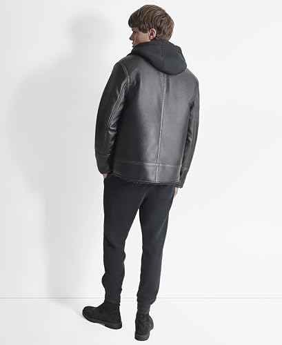 DKNY Men's Hooded Fashion Bomber Jacket4