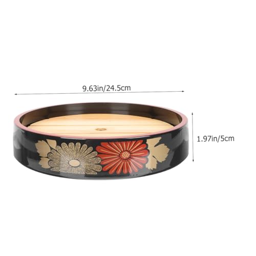 Bandeja para servir sushi NUOBESTY 24.5cm redonda miniatura 2