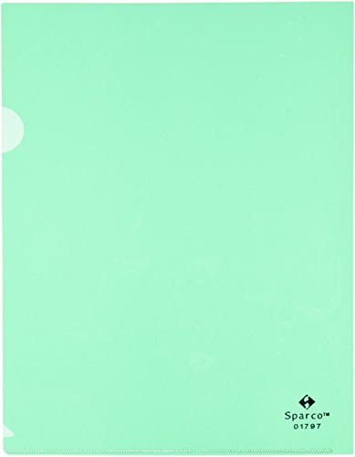 Business Source Green Transparent Poly File Holders #TOP1