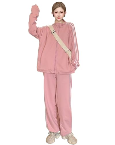 Amazon | [D.IIZOO] 春秋 2点セットアップ ジャージ レディース 韓国風