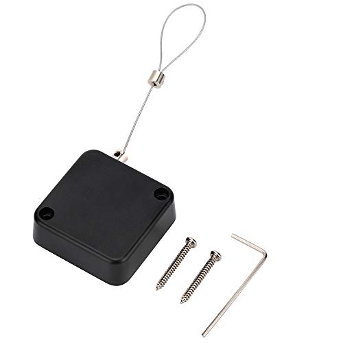 Loradar Retractable Cable Lock with Cable Tethers Customizable Cable Tether Stop Lost of Conference All Kinds Adapters and Safety Lock for All Kinds of Exhibits Such As Earphone. Glasses Watches.