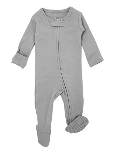Image of L'ovedbaby Unisex Organic Baby Zipper Footie