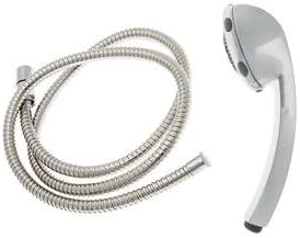 Evolve Macaw Water-Saving Handheld Showerhead with 4" Spray Head, 5 Spray Patterns and 59" Metal Hose