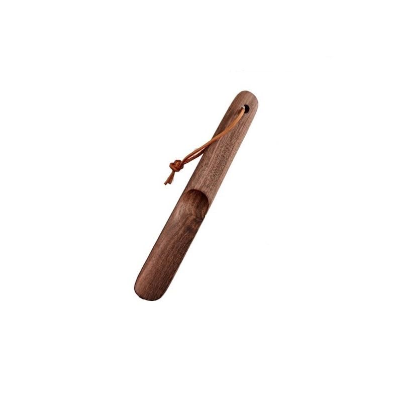Calzador casero de madera para la entrada de casa y vestidores familiares