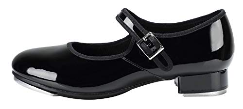 Linodes Unisex PU Leather Easy Strap Tap Shoe Dance Shoes for Women and Men's Dance Shoes-6083