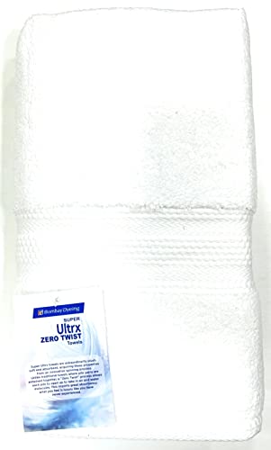 Image of Bombay Dyeing Ultra Large Bath Towel - 650 GSM Extra Soft 100% Cotton, White (75x150 cm)