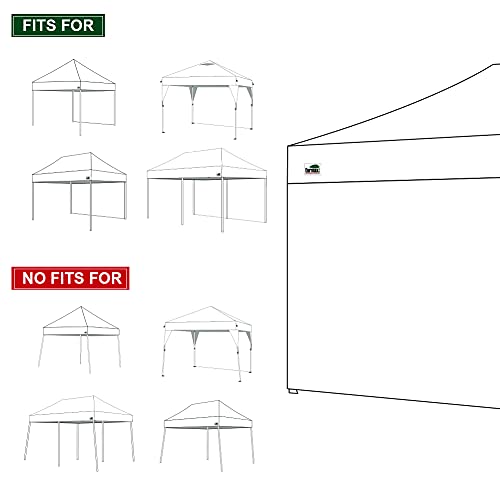 Image of Eurmax USA 10x20 Pop Up Canopy SunWall-UV Protection for Tents,Blocks Sunlight&Wind,Water Resistant Side Wall Only,Easy Hook & Loop Installation,Fit for 20FT Straight Leg Shelters&Gazebo,Kelly Green