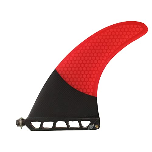 UP SURF Single Tab Fins Longboard Surfboard Fin 9', Fiberglass+Honeycomb+Carbon, Professional...