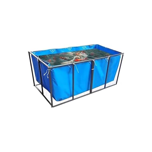 Bassin d'aquaculture avec vanne de vidange intégrée et bâche PVC 550g/m² haute étanchéité