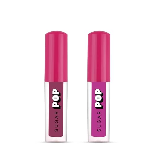 SUGAR POP Lip Essentials – Matte Lipcolour 10 Rosewood & Matte Lipcolour 13 Magenta – 1.6 ml x 2 – Set of 2