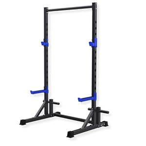 EAC Fitness Multifunctional Squat Rack , Smith Machine and Adjustable Half Rack Ideal for Home Gyms, Commercial Training, Athletes and Fitness Enthusiasts