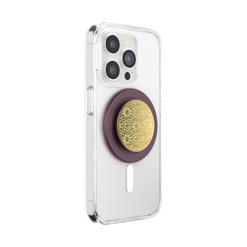 PopSockets Phone Grip for MagSafe with Kickstand, Magnetic Stand, Swappable Top, Secure Hold for iPhone MagSafe Cases, Phone & Tablet Grip - Enamel Mosiac