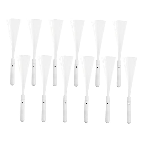 UPKOCH Led Glow Stick Party Supplies 12 Pcs Fiber Wand Night Event Decorations Neon Light for Birthday Wedding Carnival Made of Plastic