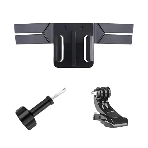 Image of LikeStar 3M Helmet Chin Mount Strap Compatible with All Go pro Hero 9 /8 /7 /6, SJCAM, Yi, DJI OSMO Action & Other Action Cameras, 180 Adjustable Heavy-Duty Stable Motorcycle Helmet Holder