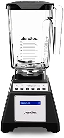 Blendtec Total Classic Original Blender - WildSide+ Jar (90 oz) - Professional-Grade Power - 6 Pre-programmed Cycles - 10-speeds - Black
