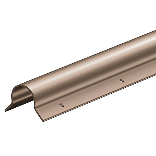 Bull Nose Corner Guard, 48 in Height, 0.085 in Thickness, PVC Plastic, 2 1/2 in Width, Almond,210415153