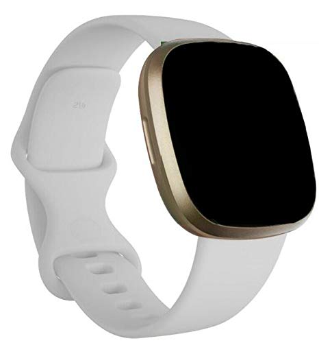 Sago Compatible with Fitbit Versa 3 Strap/Fitbit Sense Strap, Soft Replacement Sport Wrist Strap Compatible with Fitbit Versa 3/Fitbit Sense for Women Men, Small Large