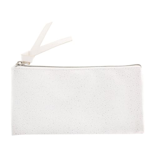 Plastcover - Estojo Moonlight Shine com Fita – Estojo de Tecido Branco com Zíper Plastcover- Referência ES020