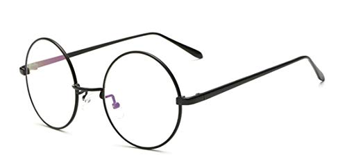 Lunettes de Lecture Rondes Monture Lunettes de Vue/Protection Vintage Anti-fatigue Lunettes à Verre Transparent Femme Homme