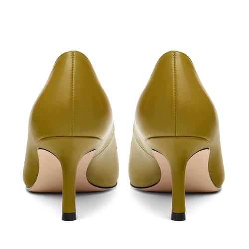 Women's Pumps, Pointed Closed Toe Kitten Heels for Women, Comfortable Mid Heel Women's Dress Shoes 2.5 inch4