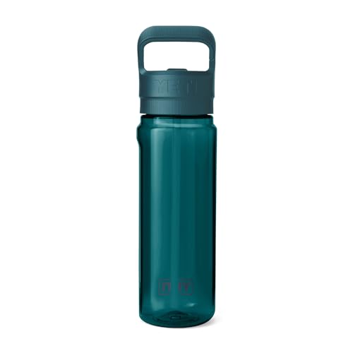 Image of YETI Yonder 750 ml /25 oz Water Bottle with Yonder Straw Cap, Agave Teal
