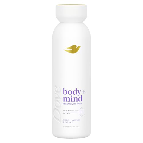 Dove Body + Mind French Lavender & Oat Milk Serum Body Wash body cleanser with antioxidant-rich vitamin E for glowing skin 350 ml