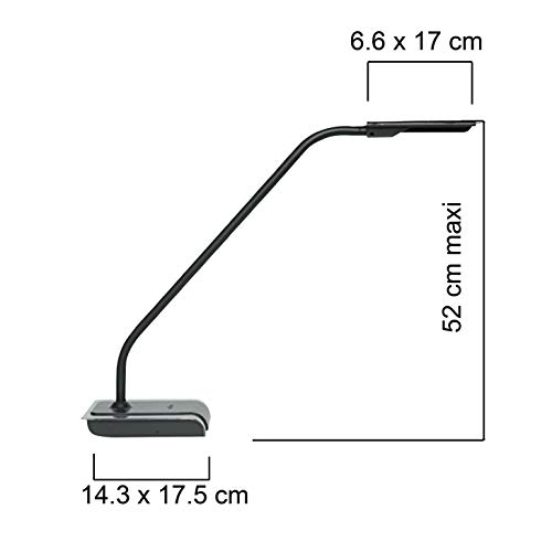 Unilux LED Schreibtischlampe Sensation, dimmbar, schwarz – Bild 6
