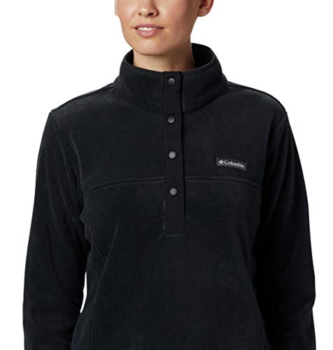 Image of Columbia Womens Benton Springs Half Snap II Pull Over Fleece Jacket, Dark Stone /Canoe /Vintage Blue, 3X