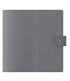QUOVADIS qv16x1620gy Notebook Genuine Leather (Cowhide), Cover, Taurillon, 6.3 x 6.3 inches (16 x 16 cm), Full Grain Leather, Semi-Aniline Treatment, Gli      Unknown Binding