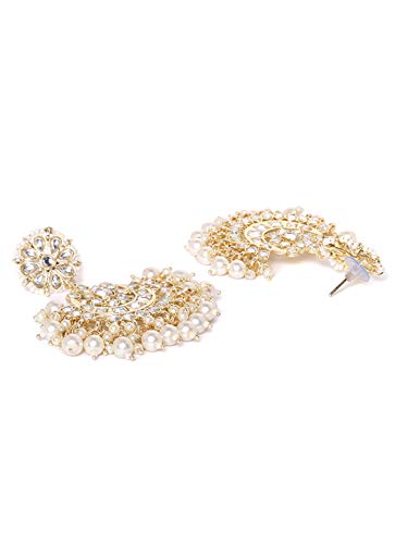 Tone Kundan Choker Necklace Set-ZPFK9645