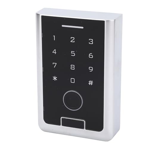 Nutriess Door Access Control Fingerprint Keypad Touch Panel Weatherproof Keyless Entry Controller for Home Garage Office Outdoor Use