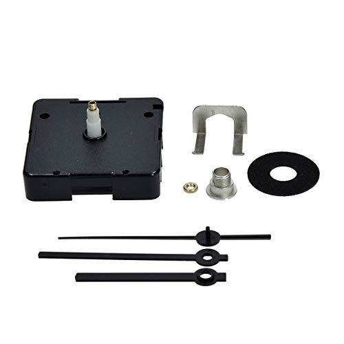 Quarz 8 Teile Uhrwerk Plus Uhr Zeiger für Zifferblatt bis, schwarz, 7 mm