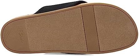 LifeStride Womens Happy Sandal Black Linen 9.5 M | Image 6