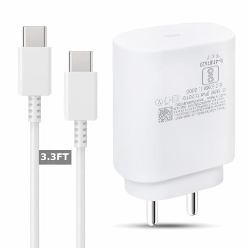 Image of Original 25W Charger Compatible with Samsung A42 5G (White)