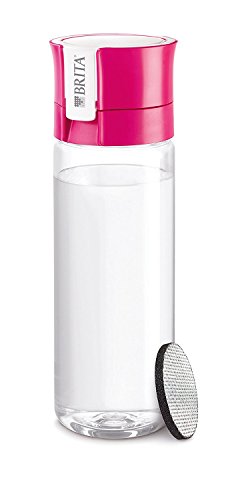 BRITA FILL & GO Water Bottle with Filter + 1 Extra Filter Disc - PINK [Japan Import]