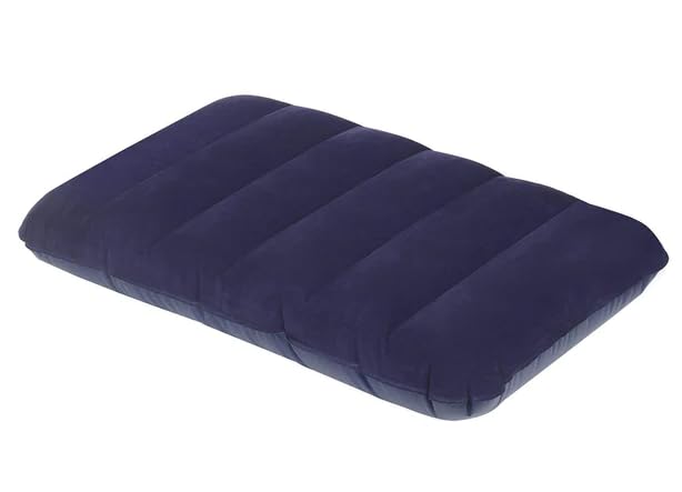 Image of Velvet Air Inflatable Travel Pillow, Air Inflatable Pillow for Travelling Blue Color (Pack of 1).
