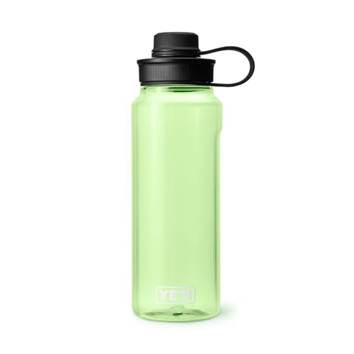 Image of YETI Yonder Water Bottle with Yonder Tether Cap, Lightweight, Leakproof and BPA-Free