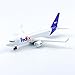 WngAur Airplane Model, FedEx Aircraft Die-cast Metal Planes Suitable for Collection and Desktop Decor