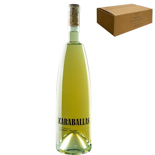Finca las Caraballas - Vino Blanco Verdejo Ecológico 2023 | V.T. Castilla y León | Crianza sobre Lías 6 Meses | Aromas Tropicales | 1 Botella 75cl