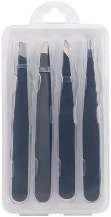 Pinzas de extensión de pestañas de fibra de alta calidad, acero inoxidable de precisión para pestañas de volumen, herramienta profesional para