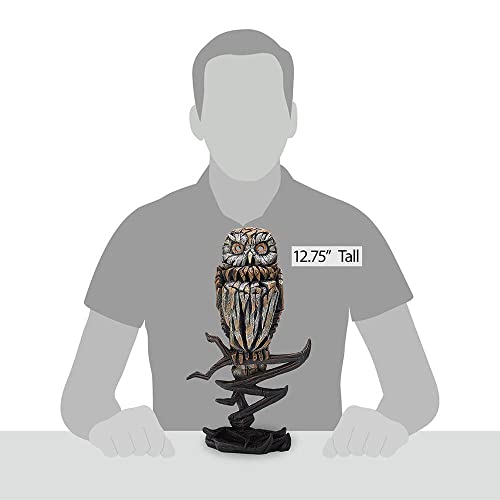 Enesco Edge Sculpture Owl Small Statue Figurine 12.75 X 4.75 X 7.1 Inch 6005336 #TOP1